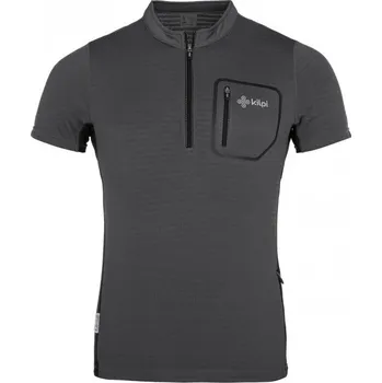 cyklistický dres Pánský cyklo triko KILPI MELEDO-M RM0391KI TMAVĚ ŠEDÁ XXXL