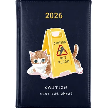 Kalendář Knižkový kalendář 2026 A5 FunnyCase modrý