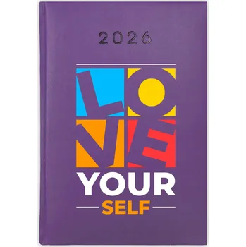 Kalendář Knižní kalendář 2026 A5 FunnyCase fialový