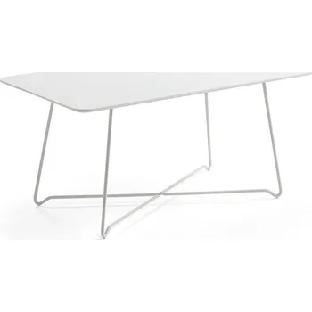 Konferenční stolek Konferenční stolek IRIS, 1100x600 mm, bílá, bílá deska