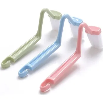 WC štětka Zakřivený kartáč na wc s rukojetí | wc kartáč, toaletní kartáč - 1 sada