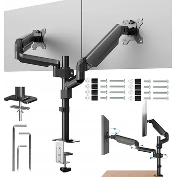 Televizní držák Držák monitoru 13-32 palců s plynovou pružinou, 2 ramena, náhrada