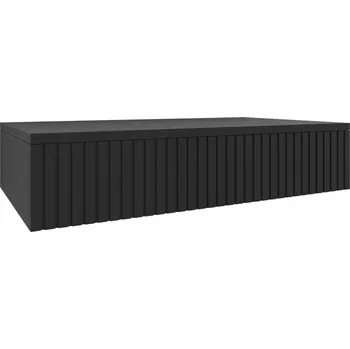 Toaletní stolek Konzolový Stolek MEBLE DUBOWIK černá matná 70 x 15 x 40 cm