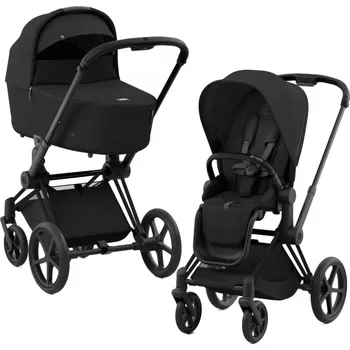 Kočárek CYBEX Rám Priam 4.0 + Seat Pack + Lux Carry Cot 2025 Sepia Black