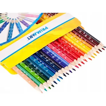 Pastelka KRESLICÍ PASTELKY 24 kusů PRIMA ART trojúhelníkové PASTELKY pro DĚTI
