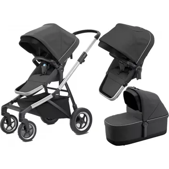 Kočárek THULE Sleek sourozenecký Shadow Grey