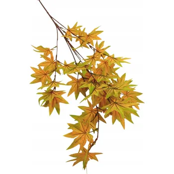 umělá květina UMĚLÁ VĚTVIČKA JAVOR ŽLUTÝ PRO DEKORACE KOMPOZICE KVALITA XXL 90 cm