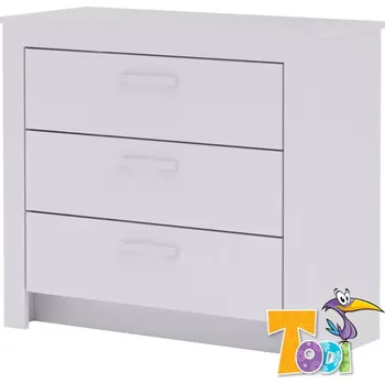 Komoda Todi Komoda 3 zásuvky White Bunny