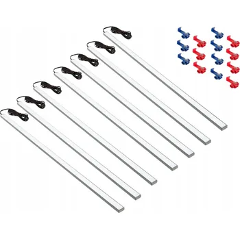 Osvětlení interiéru vozidel LED OSVĚTLENÍ DO AUTA, KABINY, NÁKLADOVÉHO PROSTORU DODÁVKY 7x50CM 12V