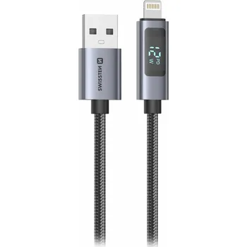 Kabel Swissten LCD kabel USB-A / lightning 1m