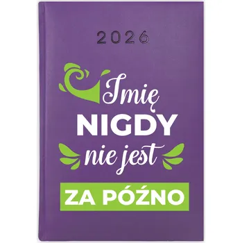 Kalendář Knihový kalendář 2026 A5 fialový