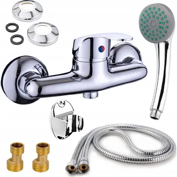 Vodovodní baterie Jednopáková vanová a sprchová baterie Focus Sanitar se sprchou