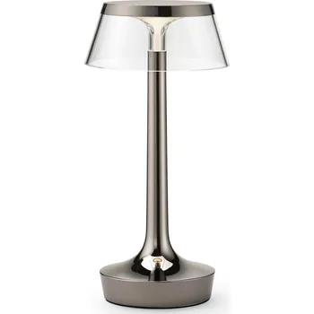 Flos Bon Jour Unplugged LED stolní přenosné svítidlo Černý chrom