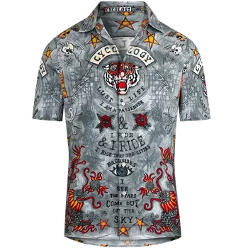 Pánská košile Gravel košile CYCOLOGY City of Angels (Motiv City of Angels, velikost XXL)