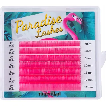 Péče o řasy a obočí Řasy Pink Paradise Lashes Barevné Moemi D 0.07 MIX (7-13mm)