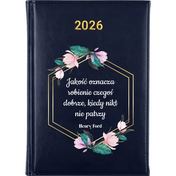 Kalendář Knižkový kalendář 2026 A5 FunnyCase modrý