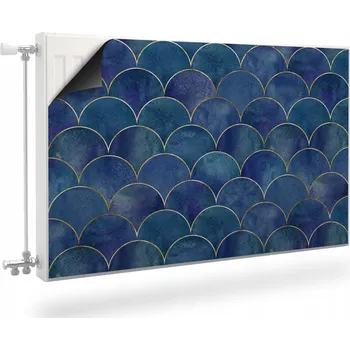 Obraz Magnetická podložka na radiátor, kryt 110 x 60 cm, modrá