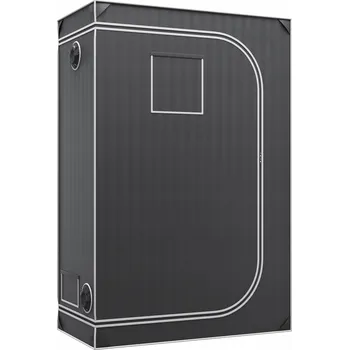 Stan SucceBuy Pěstební Stan 120x60x180 cm Oxford 2000D Černý a Šedý