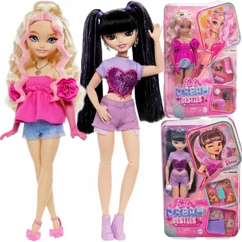 BARBIE BESTIES 2 MÓDNÍ PANENKY MALIBU HYC21 + RENEE HYC24 OBLEČENÍ BOTIČKY