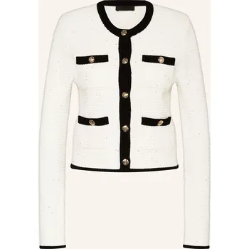 Liu Jo Dámský Pletený Kabátek S Flitry, bílá / černá, 40