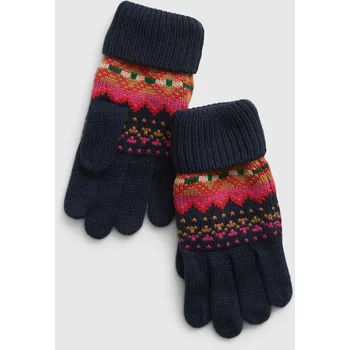 Rukavice GAP Dětské prstové rukavice - Holky GAP černá | šedá 2143901