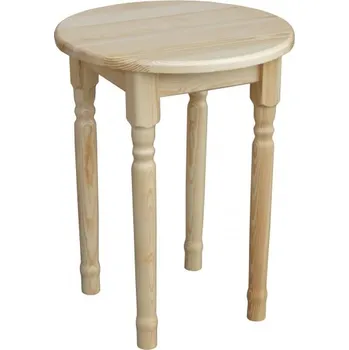 Jídelní stůl Slevadoma Jídelní stůl masiv borovice SD-08 ø 60 cm Barva: Bezbarvý lak