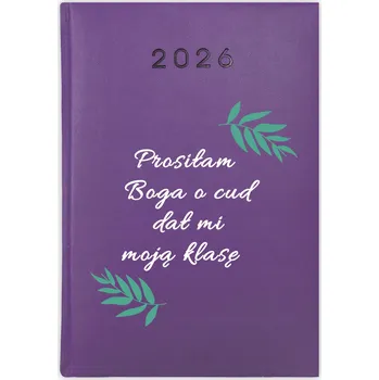 Kalendář Knižní kalendář 2026 A5 FunnyCase fialový