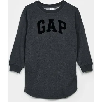 Dámské šaty GAP Dětské šaty logo - Holky GAP šedá 2140975