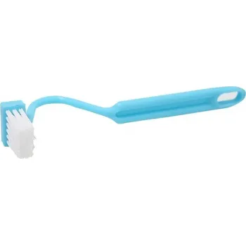 WC štětka Zakřivený kartáč na wc s rukojetí | wc kartáč, toaletní kartáč - Modrý