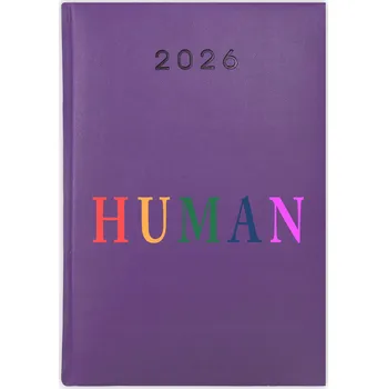 Kalendář Knižní kalendář 2026 A5 FunnyCase fialový