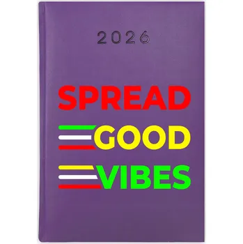 Kalendář Knižní kalendář 2026 A5 FunnyCase fialový