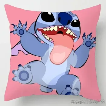 Povlak na dekorativní polštářek Roztomilý povlak Stitch 45x45 cm | povlak na polštář, dekorace do pokoje - H4