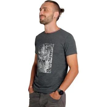 Pánské tričko Singing Rock Triko Singing Rock Sandstoned šedá