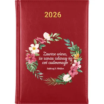 Kalendář Knižní kalendář 2026 A5 FunnyCase červený