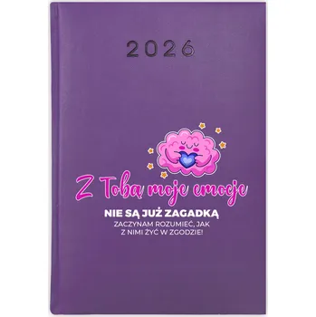 Kalendář Knižní kalendář 2026 A5 FunnyCase fialový