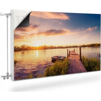 Obraz Magnetická krycí deska na radiátor 80 x 60 cm béžová