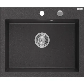 Granitový dřez Jednokomorový dřez Mexen Elix granit černý