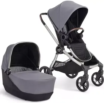 Kočárek BabyJogger CITY SIGHTS 4WM AKČNÍ set 2v1 (kočárek+korba) vč. madla DARK SLATE