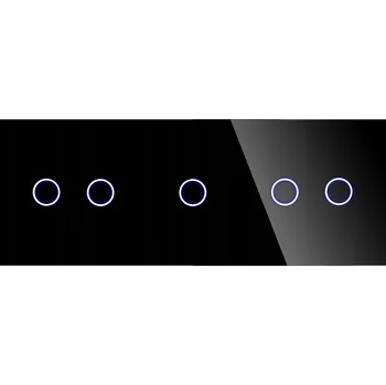 vypínač Trojitý Rámeček DC Smart Home černý