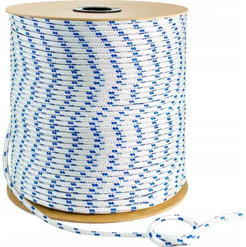 Lany Polypropylenové lano 3mm Pletené lodní lano Univerzální BÍLÉ 150m