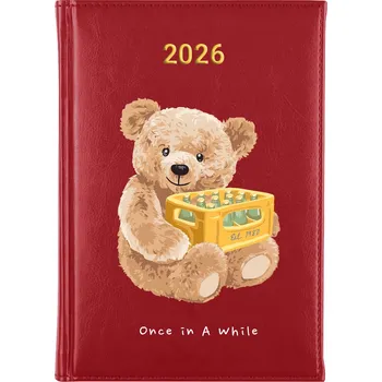 Kalendář Knižkový kalendář 2026 A5 FunnyCase modrý