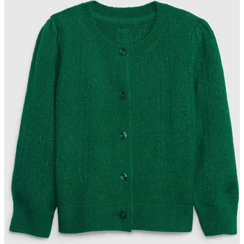 Dívčí svetr GAP Dětský kardigan na knoflíky - Holky GAP zelená 2147127