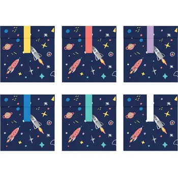 Sáčky na sladkosti Party Deco Kosmos 13 x 14 cm 6 kusů