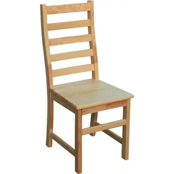 Jídelní židle Slevadoma Jídelní židle dřevěná KT-13 | masiv borovice Barva: Barva bílá