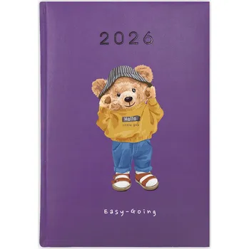 Kalendář Knižní kalendář 2026 A5 FunnyCase fialový