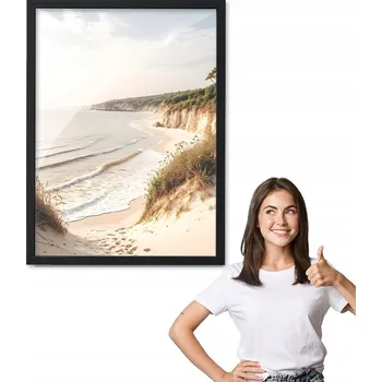 Obraz Obraz s rámem, vzor BOHO sádra + černý rámeček 50x70 do kuchyně, jídelny