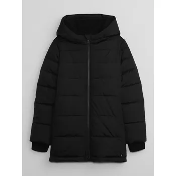 Dívčí bunda GAP Dětská zimní bunda s kapucí - Holky GAP černá 2549948