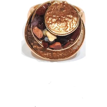 Prsten Prsten Kruhy Barva: Hnědá