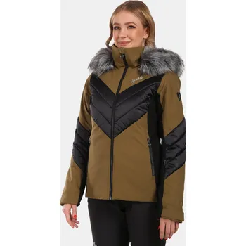 Dámská bunda Dámská lyžařská bunda KILPI LIN-W WL0110KI KHAKI 44