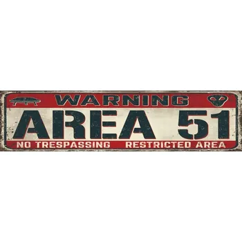 Obraz Cedule Area 51 - Warning